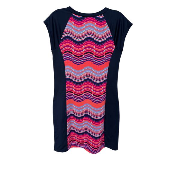 Title Nine Athletic Dress w Neon Geometric Design Tech Fabric Outdoors size S - Picture 2 of 12
